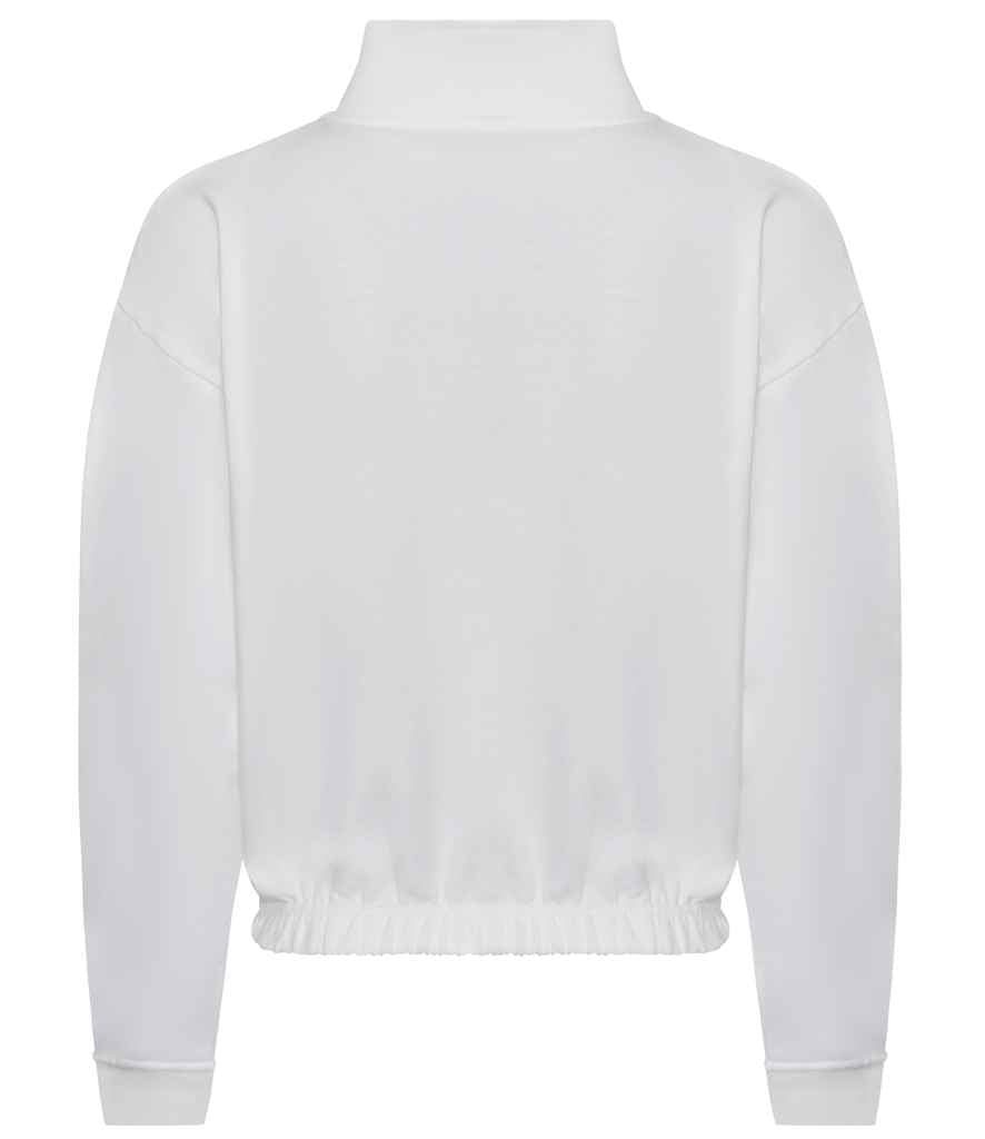 AWDis Ladies Cropped 1/4 Zip Sweatshirt in by Just Hoods — Custom branded clothing by Print Press, featuring premium embroidery produced in our specialist print lab in the UK.