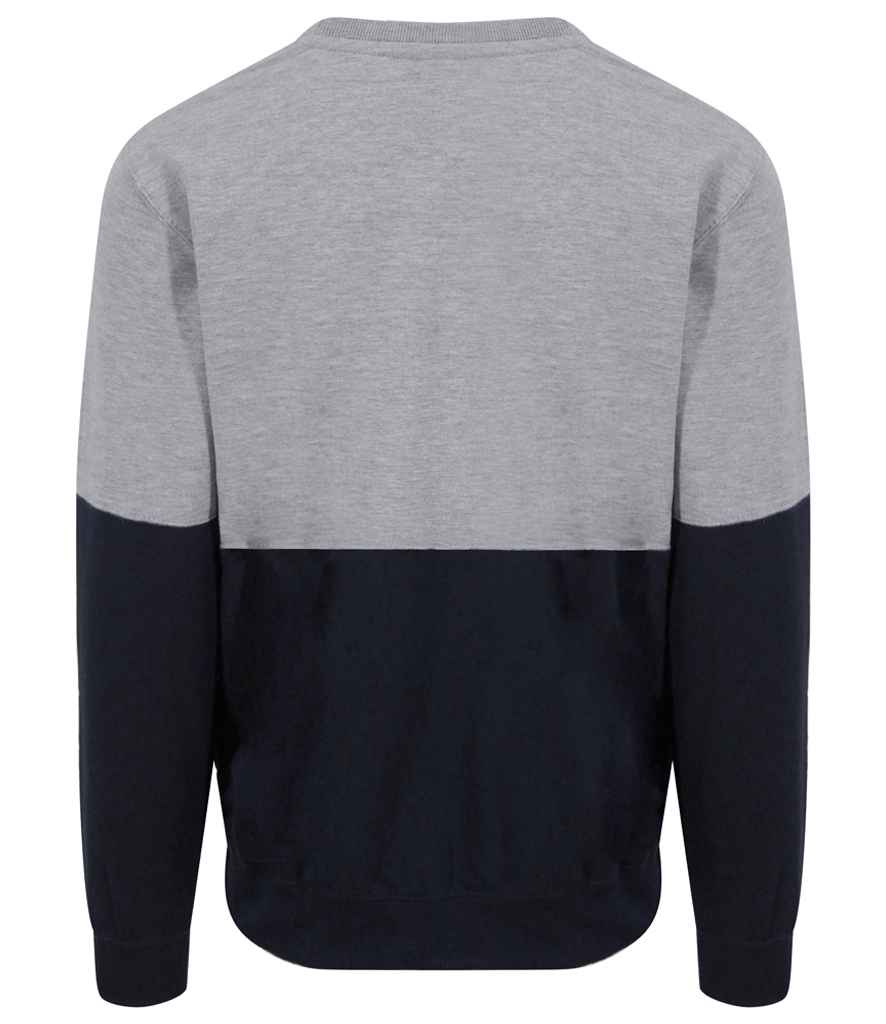 AWDis Colour Block Sweatshirt in by Just Hoods — Custom branded clothing by Print Press, featuring premium embroidery produced in our specialist print lab in the UK.