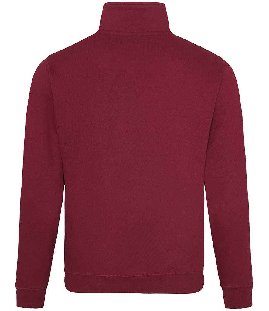 AWDis Sophomore Zip Neck Sweatshirt in by Just Hoods — Custom branded clothing by Print Press, featuring premium embroidery produced in our specialist print lab in the UK.