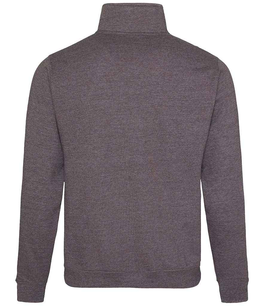 AWDis Sophomore Zip Neck Sweatshirt in by Just Hoods — Custom branded clothing by Print Press, featuring premium embroidery produced in our specialist print lab in the UK.