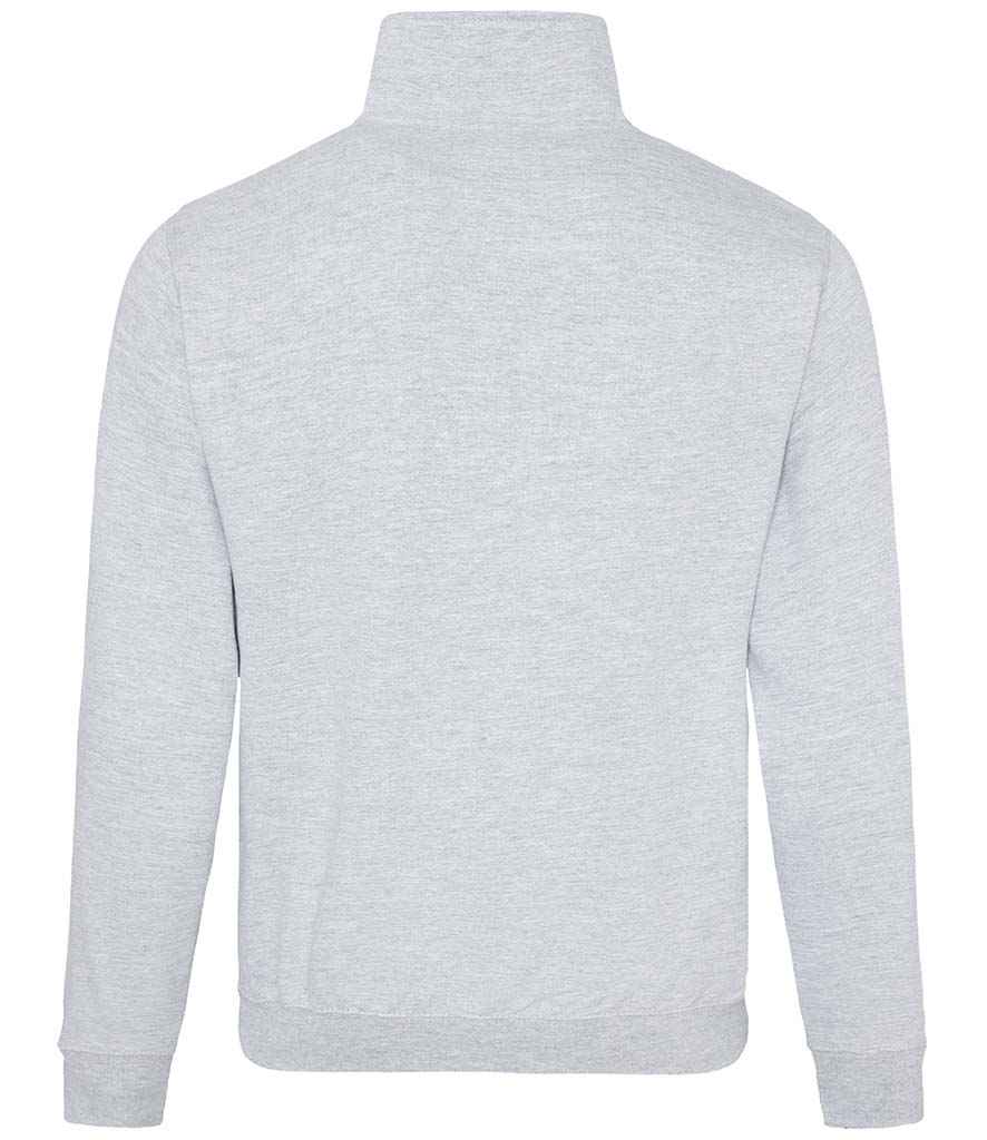 AWDis Sophomore Zip Neck Sweatshirt in by Just Hoods — Custom branded clothing by Print Press, featuring premium embroidery produced in our specialist print lab in the UK.