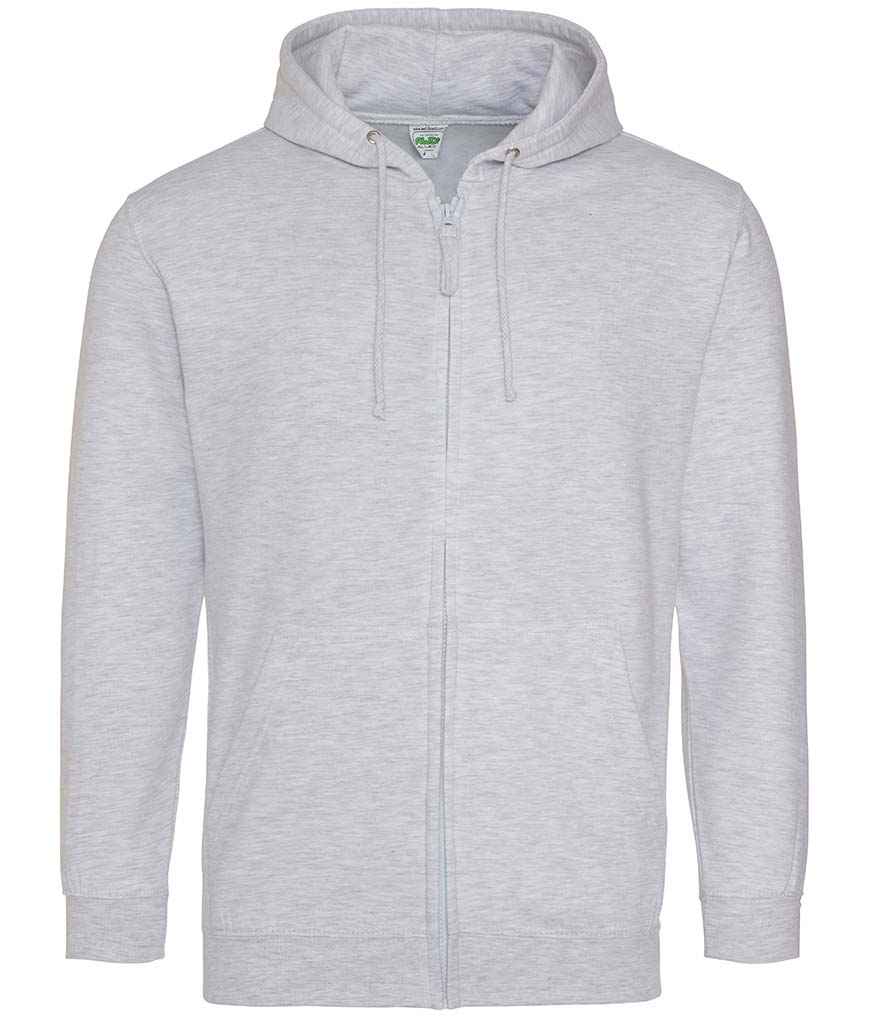 AWDis Zoodie - (2nd Colours) in Ash by Just Hoods — Custom branded clothing by Print Press, featuring premium embroidery produced in our specialist print lab in the UK.
