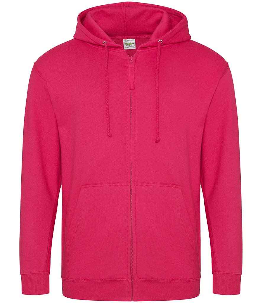 AWDis Zoodie in Hot Pink by Just Hoods — Custom branded clothing by Print Press, featuring premium embroidery produced in our specialist print lab in the UK.