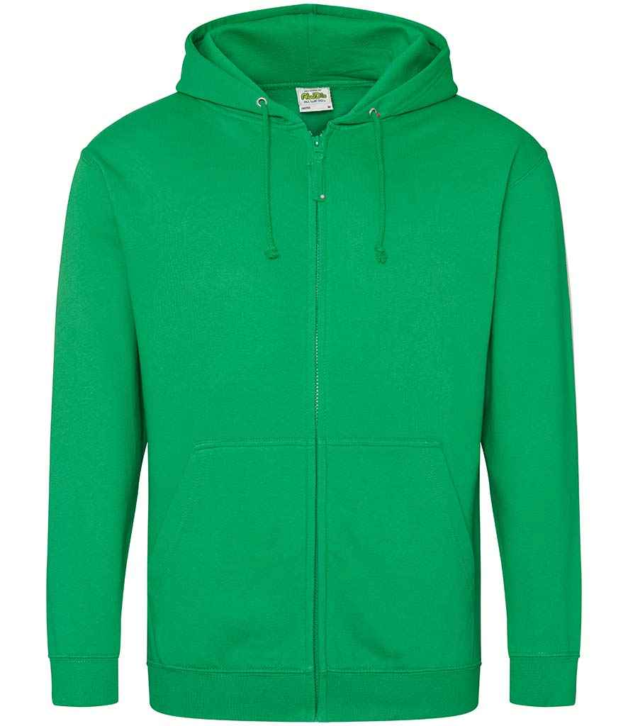 AWDis Zoodie in Kelly Green by Just Hoods — Custom branded clothing by Print Press, featuring premium embroidery produced in our specialist print lab in the UK.