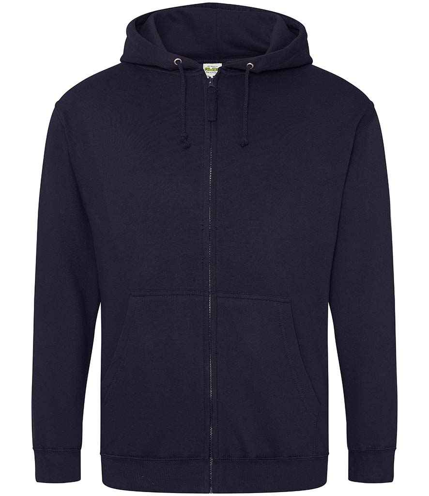 AWDis Zoodie in New French Navy by Just Hoods — Custom branded clothing by Print Press, featuring premium embroidery produced in our specialist print lab in the UK.