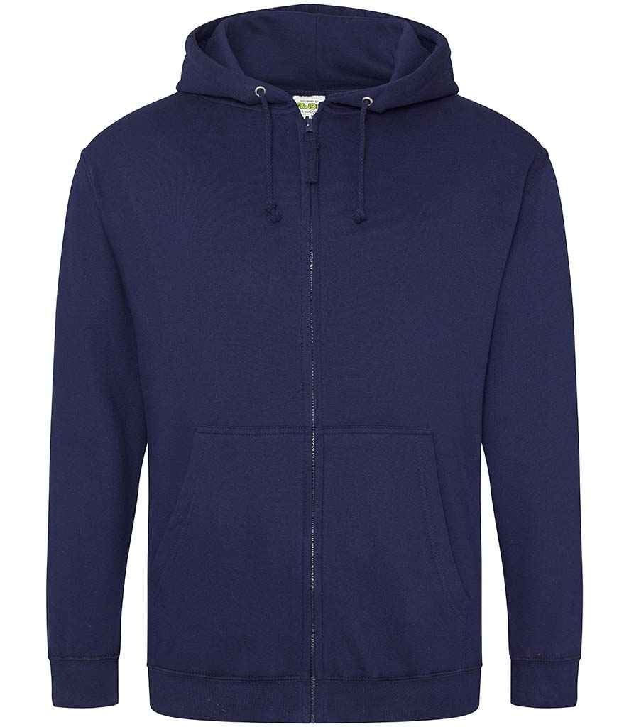 AWDis Zoodie in Oxford Navy by Just Hoods — Custom branded clothing by Print Press, featuring premium embroidery produced in our specialist print lab in the UK.