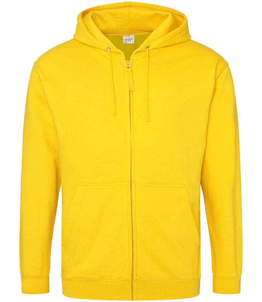 AWDis Zoodie in Sun Yellow by Just Hoods — Custom branded clothing by Print Press, featuring premium embroidery produced in our specialist print lab in the UK.