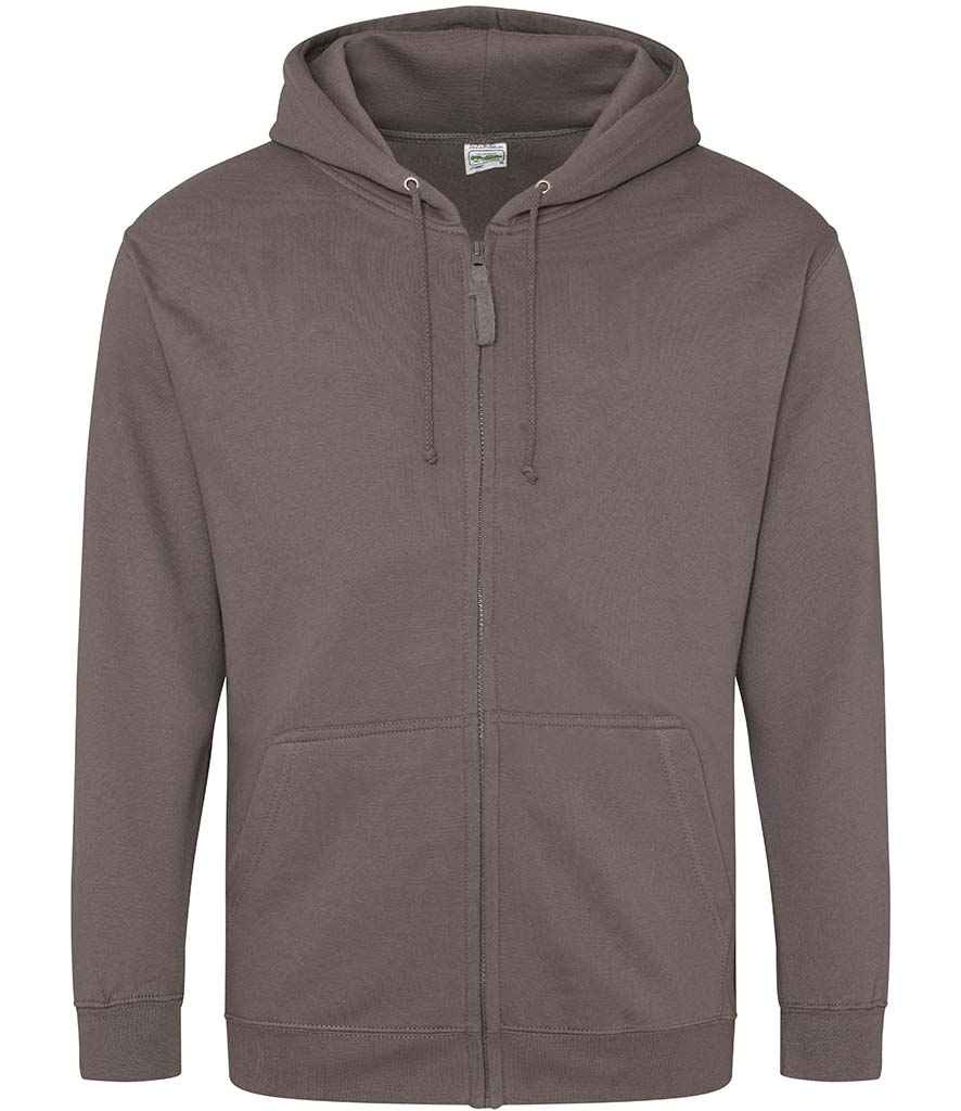 AWDis Zoodie in Steel Grey by Just Hoods — Custom branded clothing by Print Press, featuring premium embroidery produced in our specialist print lab in the UK.
