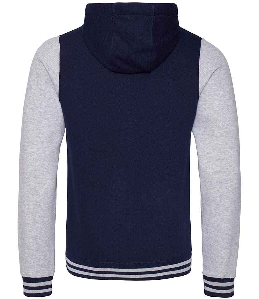 AWDis Urban Varsity Zoodie in by Just Hoods — Custom branded clothing by Print Press, featuring premium embroidery produced in our specialist print lab in the UK.