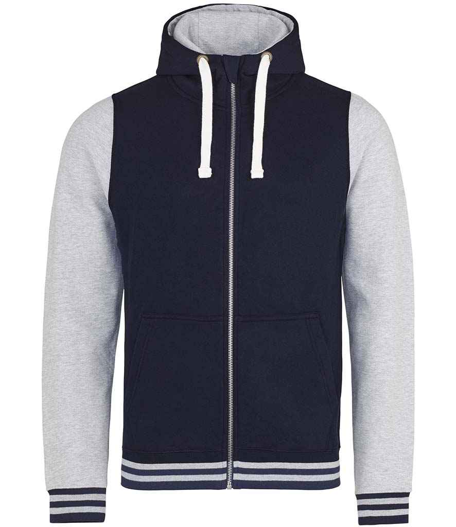 AWDis Urban Varsity Zoodie in by Just Hoods — Custom branded clothing by Print Press, featuring premium embroidery produced in our specialist print lab in the UK.