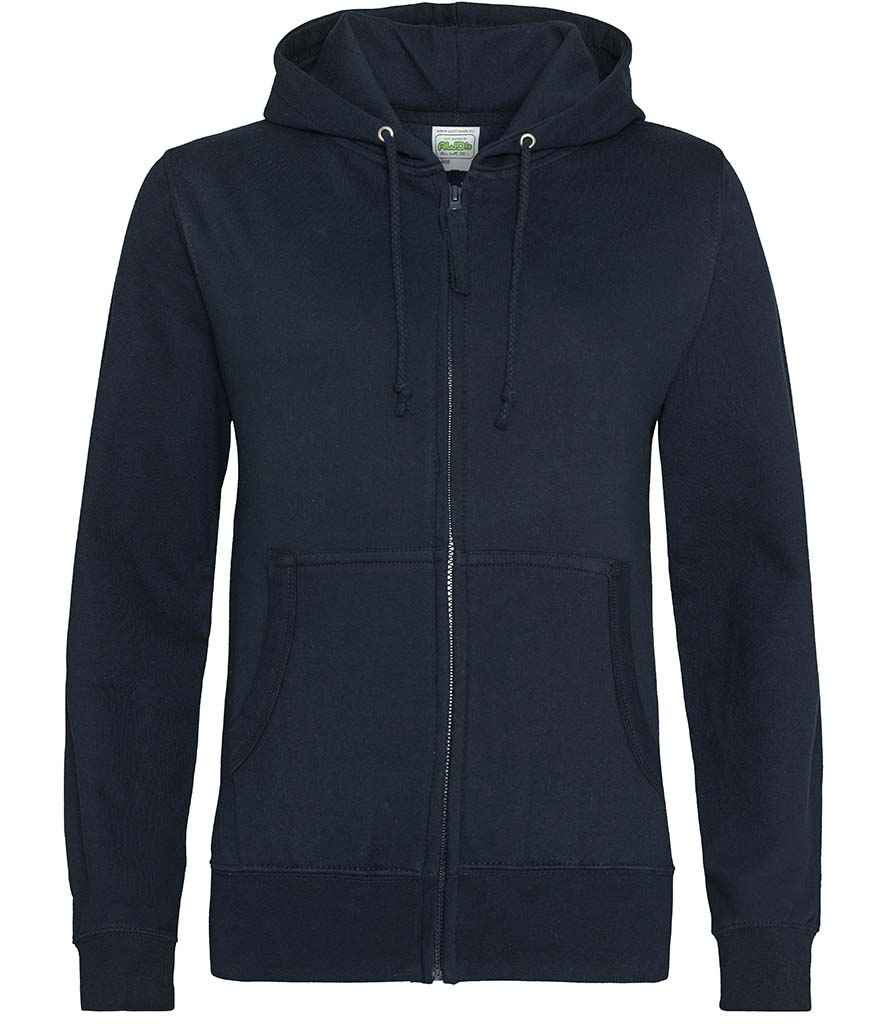AWDis Ladies Zoodie in New French Navy by Just Hoods — Custom branded clothing by Print Press, featuring premium embroidery produced in our specialist print lab in the UK.