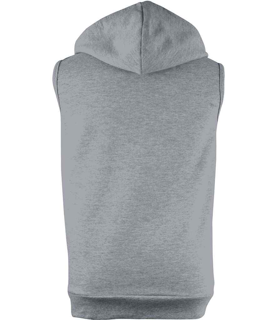 AWDis Sleeveless Zoodie in by Just Hoods — Custom branded clothing by Print Press, featuring premium embroidery produced in our specialist print lab in the UK.