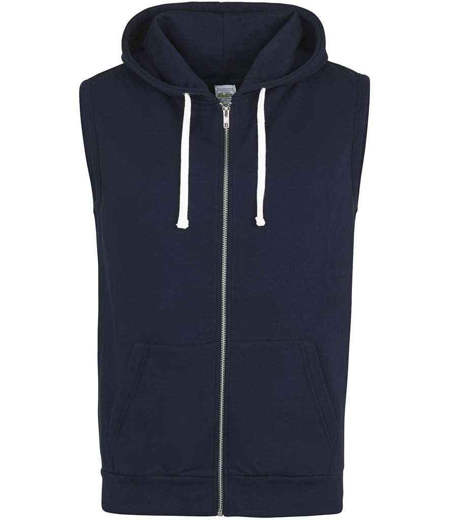 AWDis Sleeveless Zoodie in by Just Hoods — Custom branded clothing by Print Press, featuring premium embroidery produced in our specialist print lab in the UK.