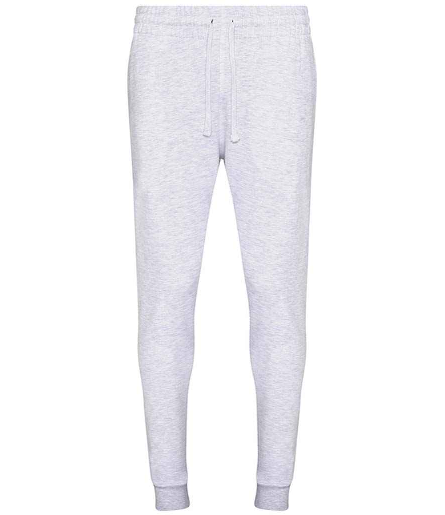 AWDis Tapered Track Pants in Ash by Just Hoods — Custom branded clothing by Print Press, featuring premium embroidery produced in our specialist print lab in the UK.