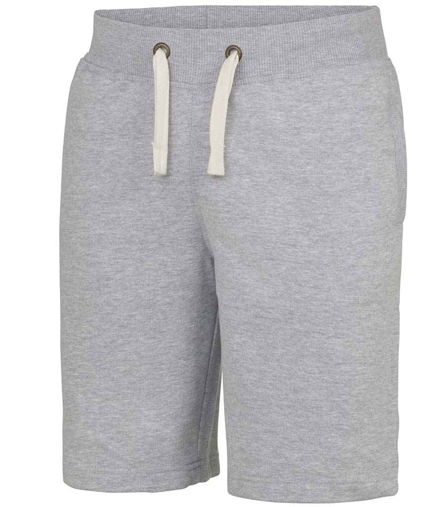 AWDis Campus Shorts in Heather Grey by Just Hoods — Custom branded clothing by Print Press, featuring premium embroidery produced in our specialist print lab in the UK.