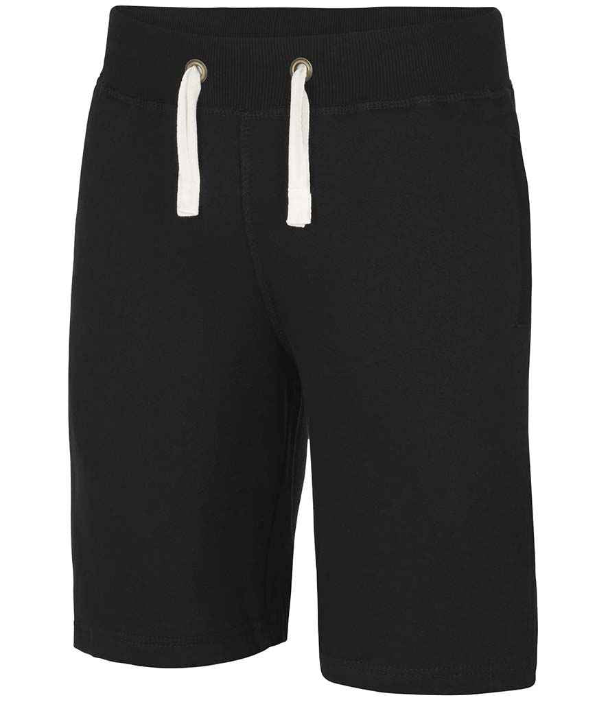 AWDis Campus Shorts in Jet Black by Just Hoods — Custom branded clothing by Print Press, featuring premium embroidery produced in our specialist print lab in the UK.