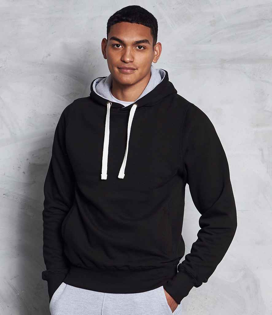 AWDis Chunky Hoodie in Jet Black by Just Hoods — Custom branded clothing by Print Press, featuring premium embroidery produced in our specialist print lab in the UK.