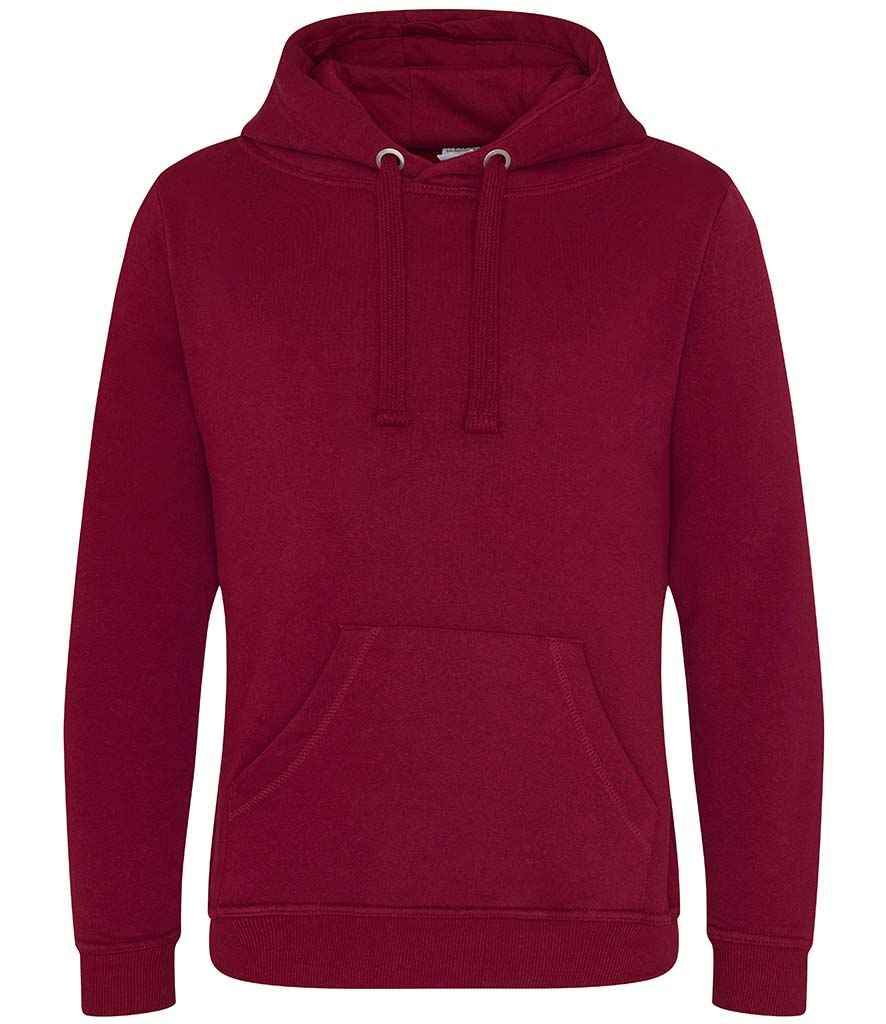 AWDis Graduate Heavyweight Hoodie in Burgundy by Just Hoods — Custom branded clothing by Print Press, featuring premium embroidery produced in our specialist print lab in the UK.