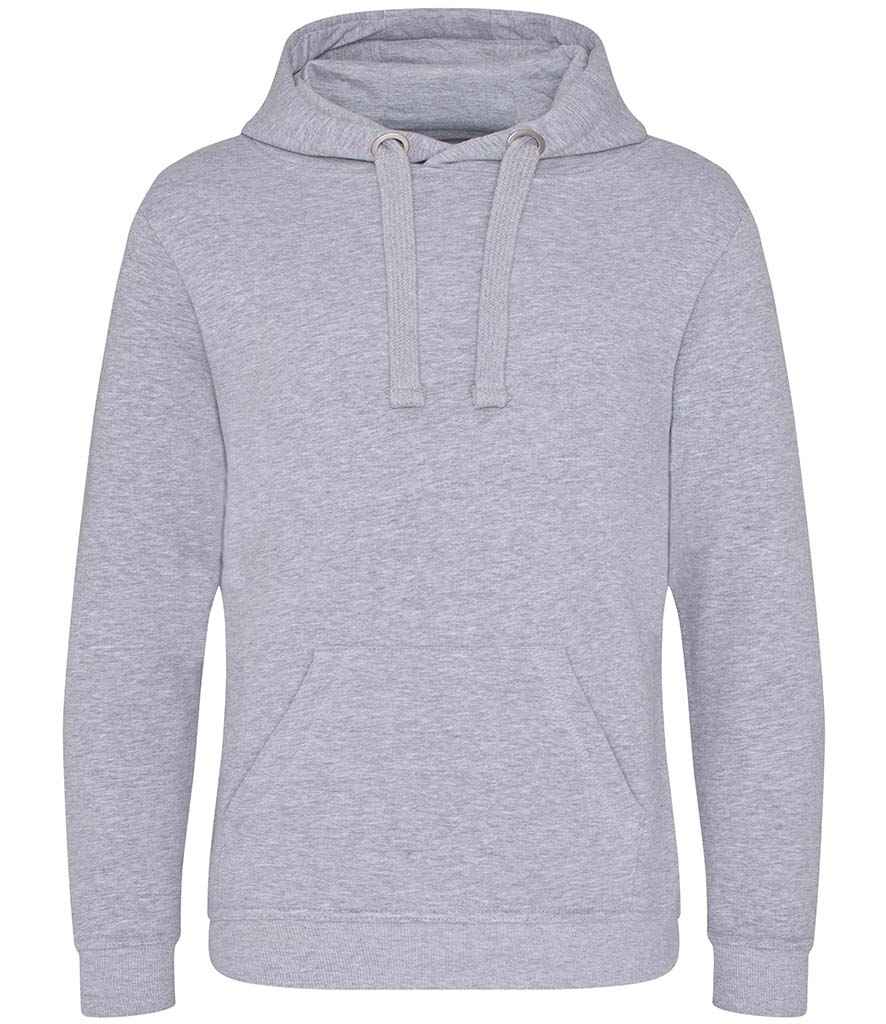 AWDis Graduate Heavyweight Hoodie in Heather Grey by Just Hoods — Custom branded clothing by Print Press, featuring premium embroidery produced in our specialist print lab in the UK.