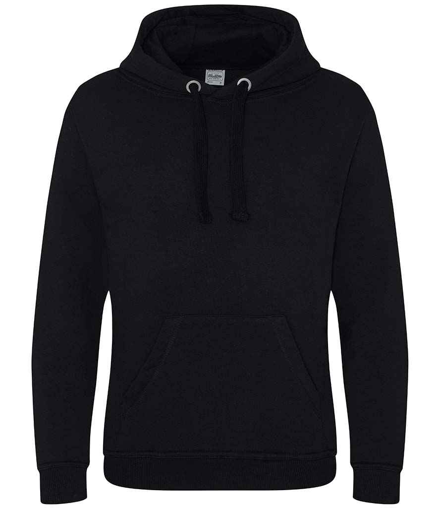 AWDis Graduate Heavyweight Hoodie in Jet Black by Just Hoods — Custom branded clothing by Print Press, featuring premium embroidery produced in our specialist print lab in the UK.