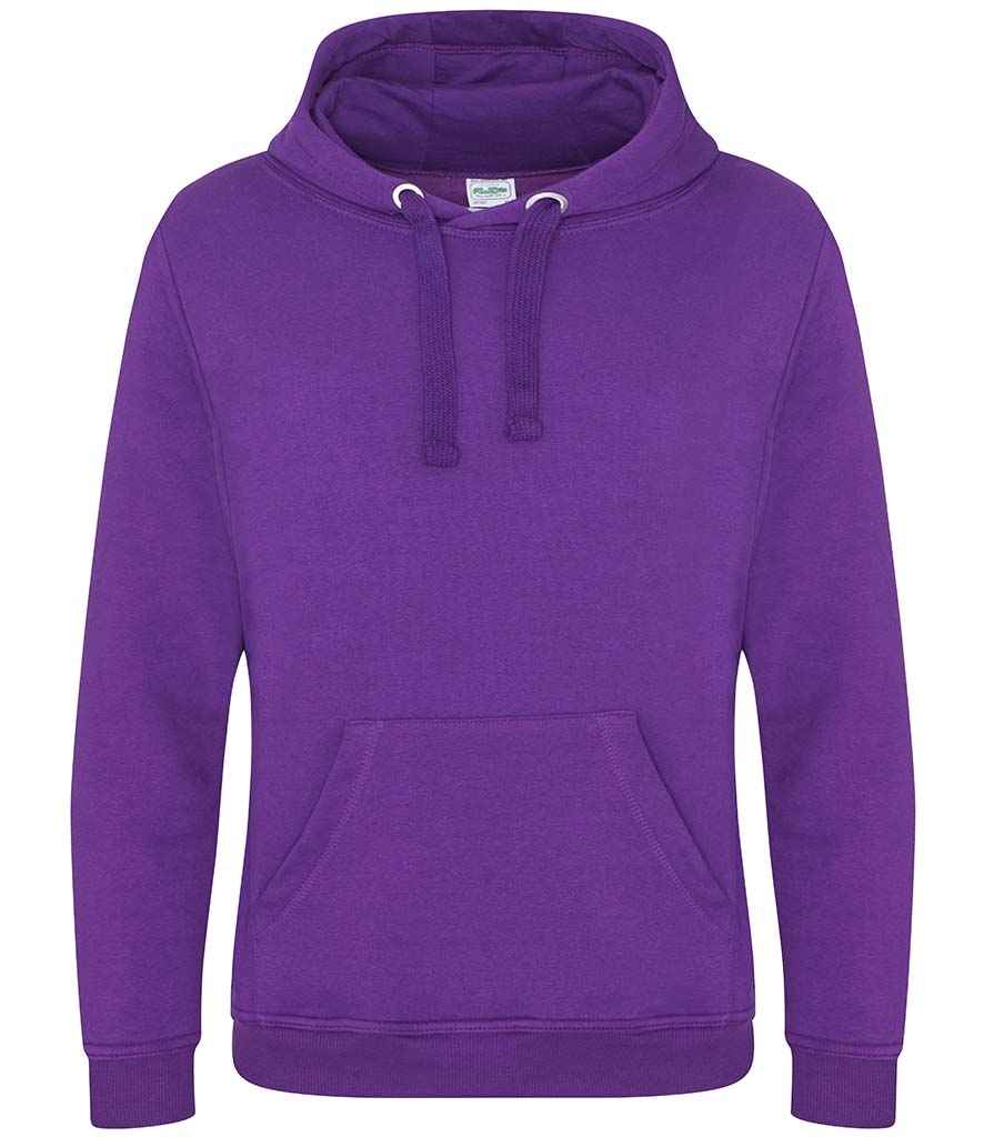 AWDis Graduate Heavyweight Hoodie in Purple by Just Hoods — Custom branded clothing by Print Press, featuring premium embroidery produced in our specialist print lab in the UK.