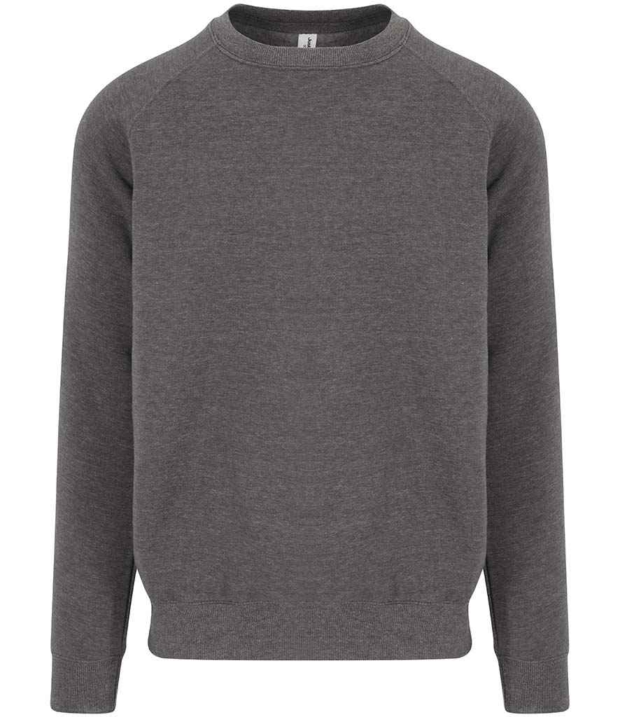 AWDis Graduate Heavyweight Sweatshirt in Charcoal by Just Hoods — Custom branded clothing by Print Press, featuring premium embroidery produced in our specialist print lab in the UK.