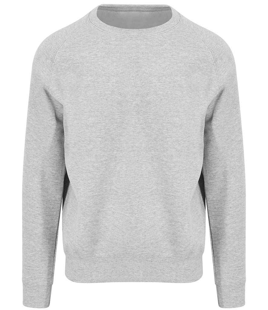 AWDis Graduate Heavyweight Sweatshirt in Heather Grey by Just Hoods — Custom branded clothing by Print Press, featuring premium embroidery produced in our specialist print lab in the UK.