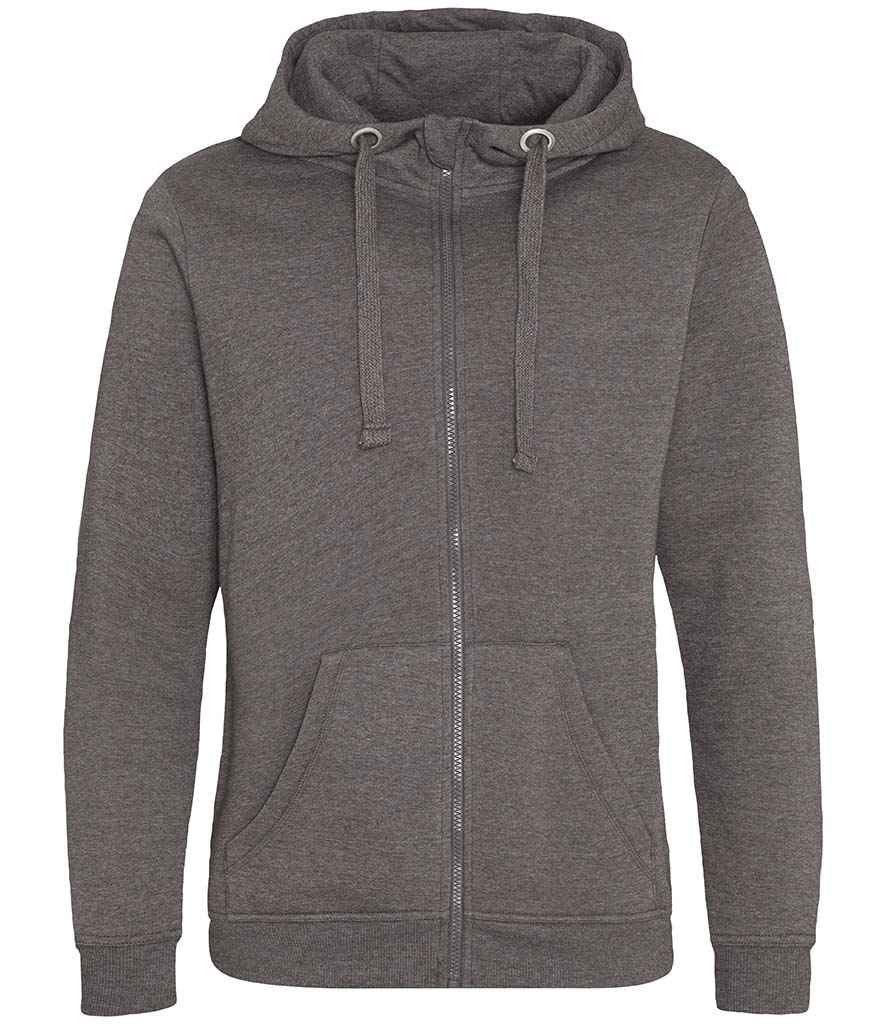 AWDis Graduate Heavyweight Zoodie in Charcoal by Just Hoods — Custom branded clothing by Print Press, featuring premium embroidery produced in our specialist print lab in the UK.