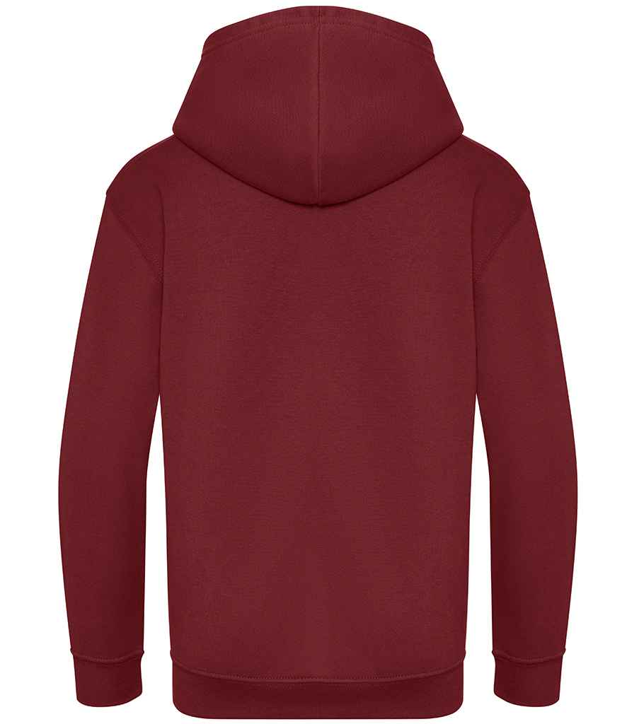 AWDis Kids Organic Hoodie in by Just Hoods — Custom branded clothing by Print Press, featuring premium embroidery produced in our specialist print lab in the UK.
