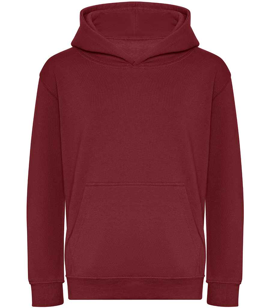 AWDis Kids Organic Hoodie in by Just Hoods — Custom branded clothing by Print Press, featuring premium embroidery produced in our specialist print lab in the UK.