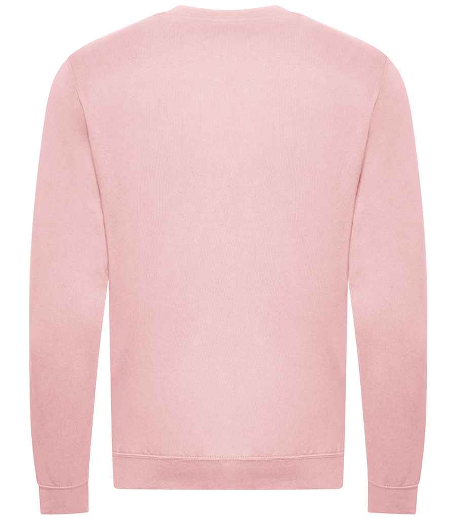 AWDis Unisex Organic Sweatshirt in by Just Hoods — Custom branded clothing by Print Press, featuring premium embroidery produced in our specialist print lab in the UK.