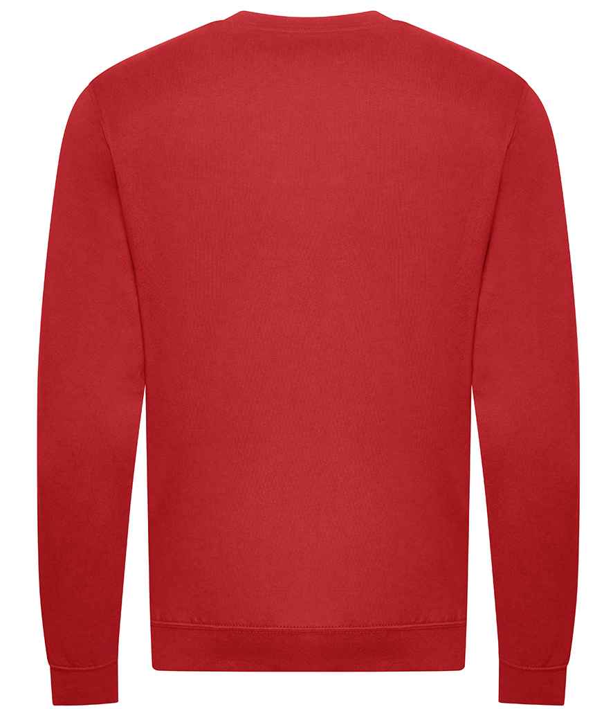 AWDis Unisex Organic Sweatshirt in by Just Hoods — Custom branded clothing by Print Press, featuring premium embroidery produced in our specialist print lab in the UK.