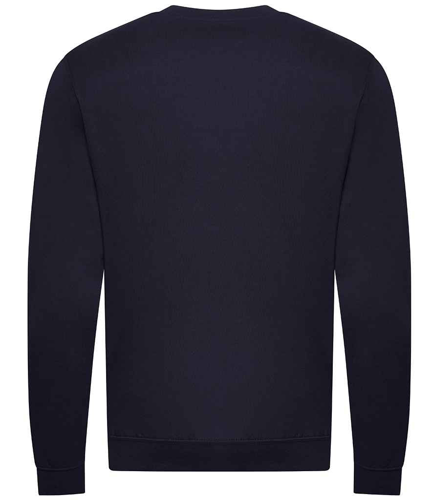 AWDis Unisex Organic Sweatshirt in by Just Hoods — Custom branded clothing by Print Press, featuring premium embroidery produced in our specialist print lab in the UK.
