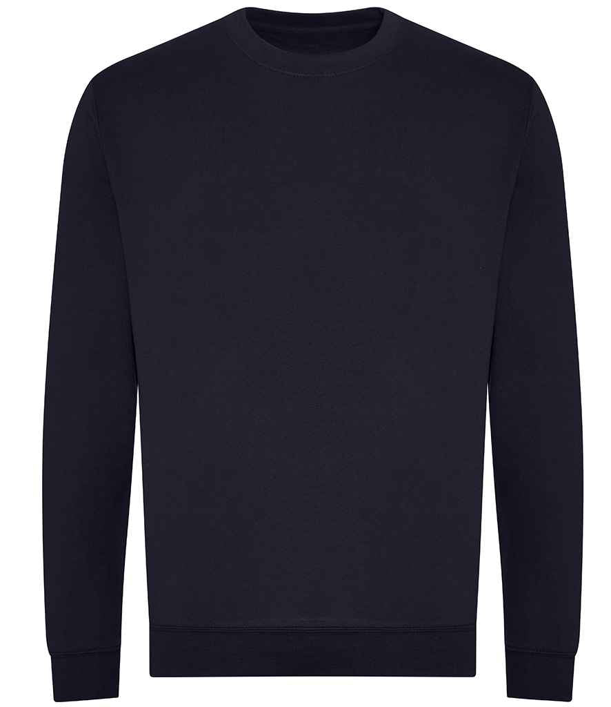 AWDis Unisex Organic Sweatshirt in by Just Hoods — Custom branded clothing by Print Press, featuring premium embroidery produced in our specialist print lab in the UK.