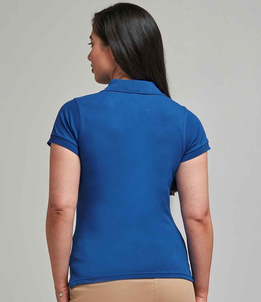 AWDis Ladies Stretch Pique Polo Shirt in by Just Polos — Custom branded clothing by Print Press, featuring premium embroidery produced in our specialist print lab in the UK.