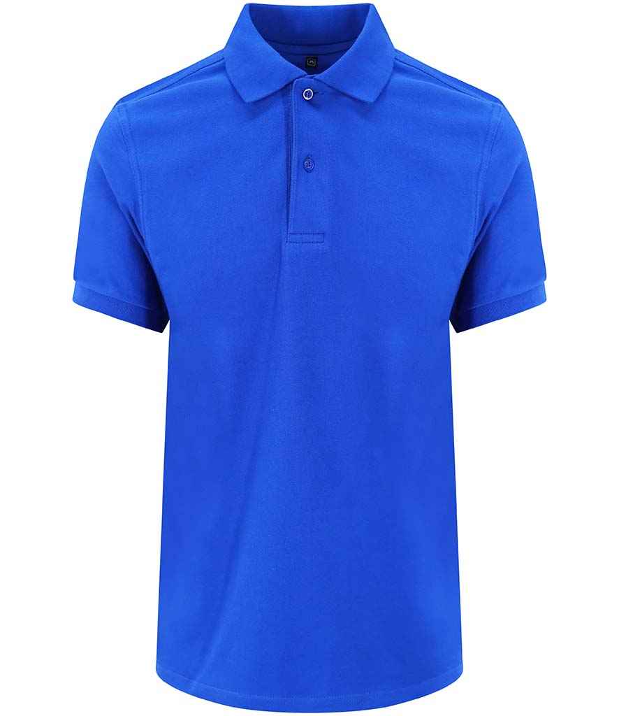 AWDis Stretch Pique Polo Shirt in Royal Blue by Just Polos — Custom branded clothing by Print Press, featuring premium embroidery produced in our specialist print lab in the UK.