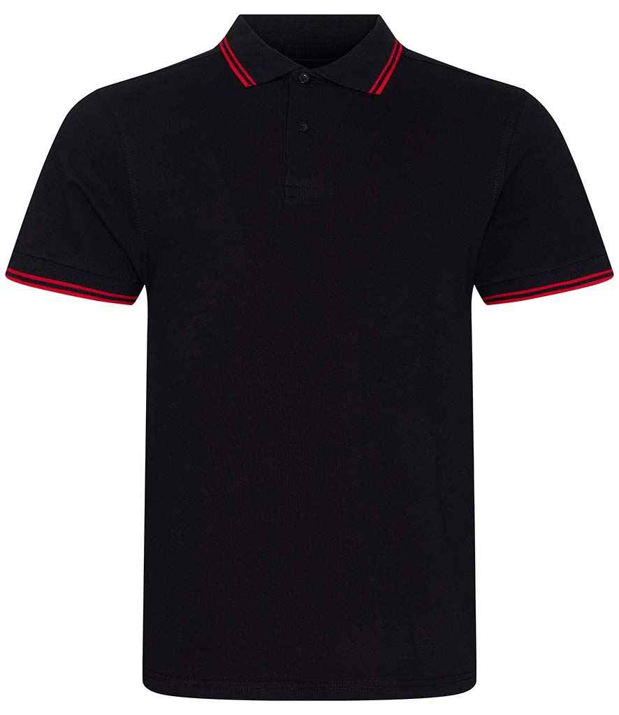 AWDis Stretch Tipped Pique Polo Shirt in by Just Polos — Custom branded clothing by Print Press, featuring premium embroidery produced in our specialist print lab in the UK.