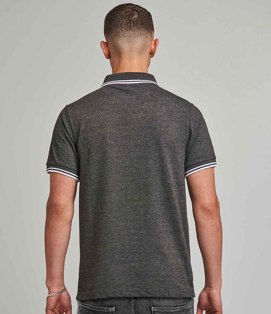 AWDis Stretch Tipped Pique Polo Shirt in by Just Polos — Custom branded clothing by Print Press, featuring premium embroidery produced in our specialist print lab in the UK.