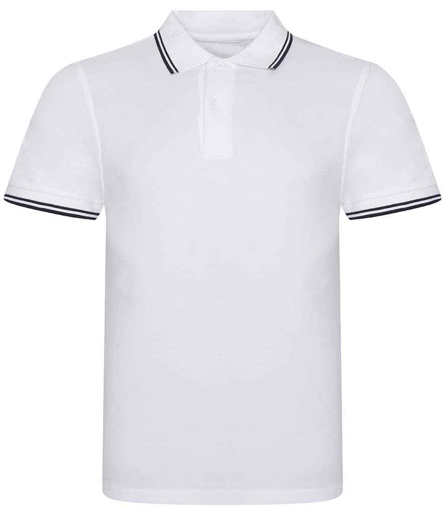 AWDis Stretch Tipped Pique Polo Shirt in by Just Polos — Custom branded clothing by Print Press, featuring premium embroidery produced in our specialist print lab in the UK.