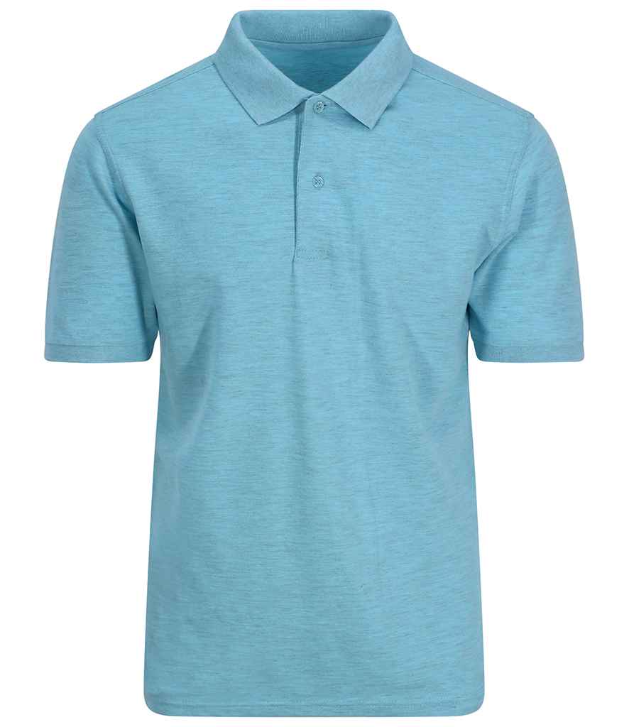 AWDis Surf Melange Pique Polo Shirt in by Just Polos — Custom branded clothing by Print Press, featuring premium embroidery produced in our specialist print lab in the UK.