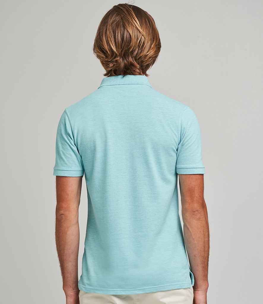AWDis Surf Melange Pique Polo Shirt in by Just Polos — Custom branded clothing by Print Press, featuring premium embroidery produced in our specialist print lab in the UK.