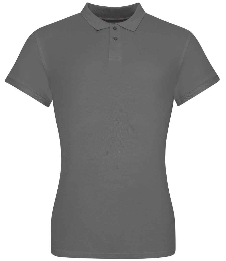 AWDis The 100 Cotton Ladies Pique Polo Shirt in Charcoal by Just Polos — Custom branded clothing by Print Press, featuring premium embroidery produced in our specialist print lab in the UK.
