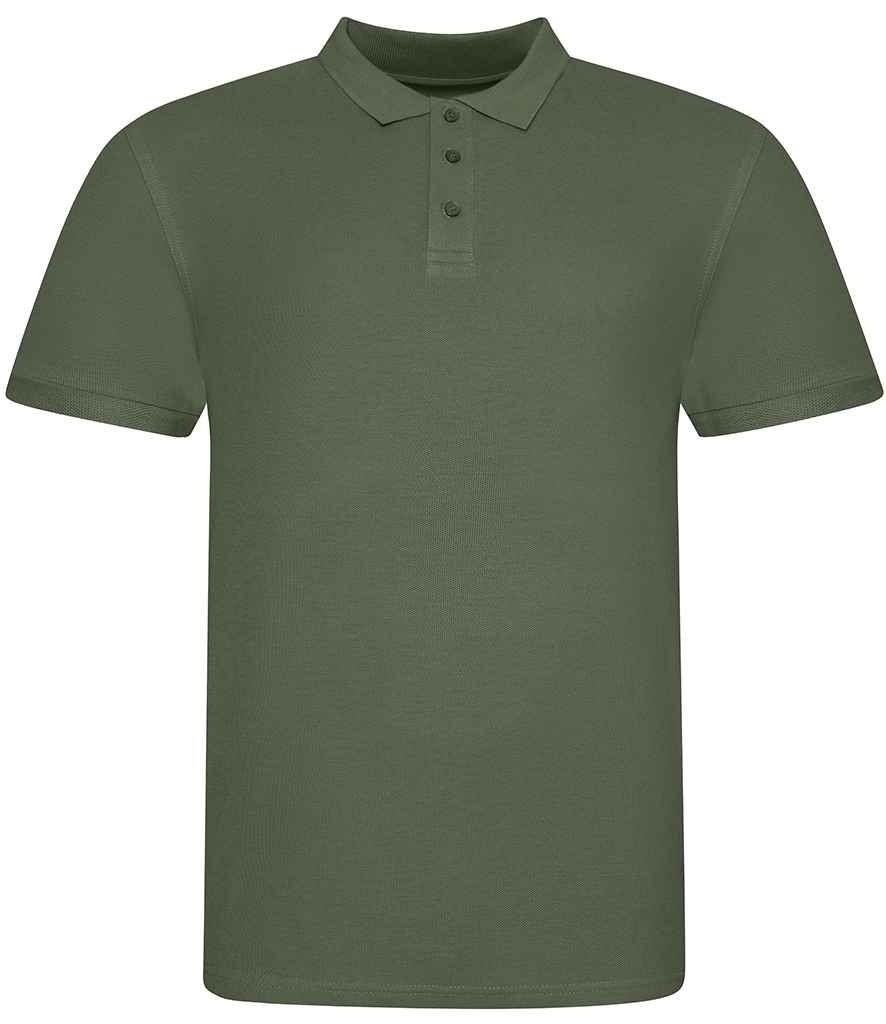AWDis The 100 Cotton Pique Polo Shirt in by Just Polos — Custom branded clothing by Print Press, featuring premium embroidery produced in our specialist print lab in the UK.