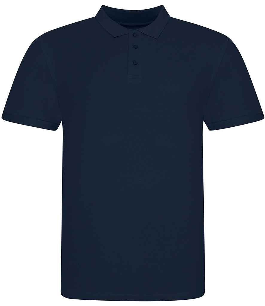 AWDis The 100 Cotton Pique Polo Shirt in Oxford Navy by Just Polos — Custom branded clothing by Print Press, featuring premium embroidery produced in our specialist print lab in the UK.
