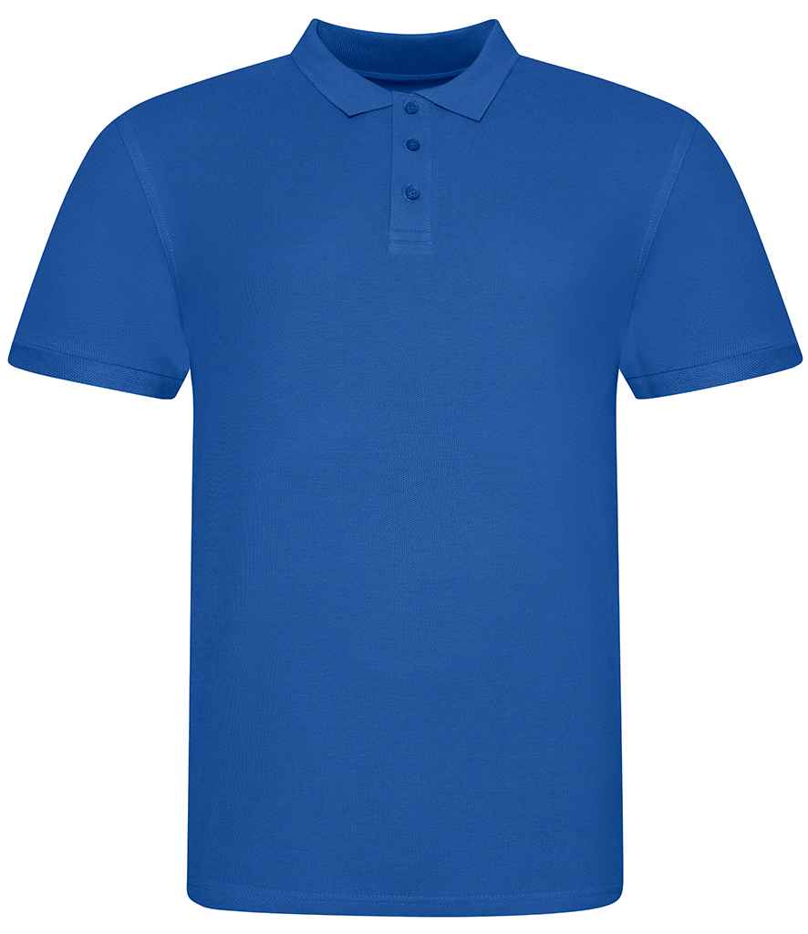 AWDis The 100 Cotton Pique Polo Shirt in Royal Blue by Just Polos — Custom branded clothing by Print Press, featuring premium embroidery produced in our specialist print lab in the UK.