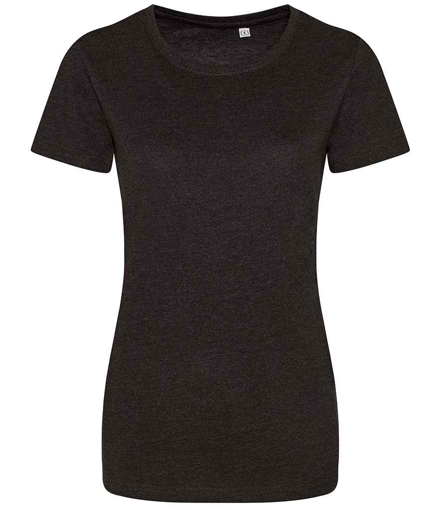 AWDis Ladies Tri-Blend T-Shirt in Heather Black by Just Ts — Custom branded clothing by Print Press, featuring premium embroidery produced in our specialist print lab in the UK.