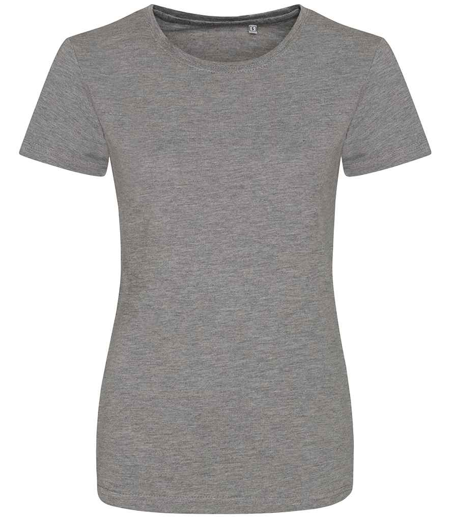 AWDis Ladies Tri-Blend T-Shirt in Heather Grey by Just Ts — Custom branded clothing by Print Press, featuring premium embroidery produced in our specialist print lab in the UK.
