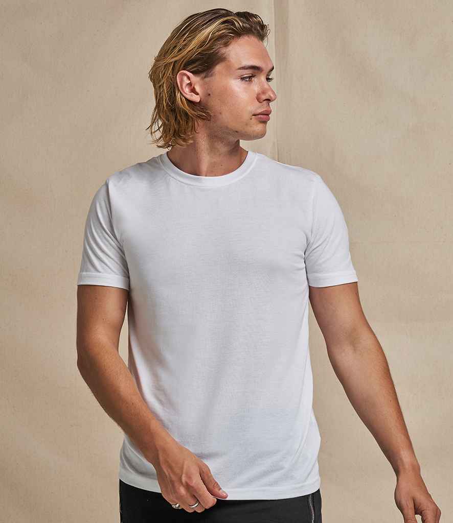 AWDis Tri-Blend T-Shirt in Solid White by Just Ts — Custom branded clothing by Print Press, featuring premium embroidery produced in our specialist print lab in the UK.