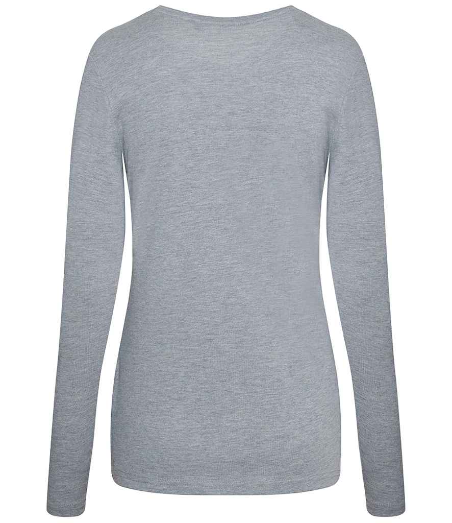 AWDis Ladies Long Sleeve Tri-Blend T-Shirt in by Just Ts — Custom branded clothing by Print Press, featuring premium embroidery produced in our specialist print lab in the UK.