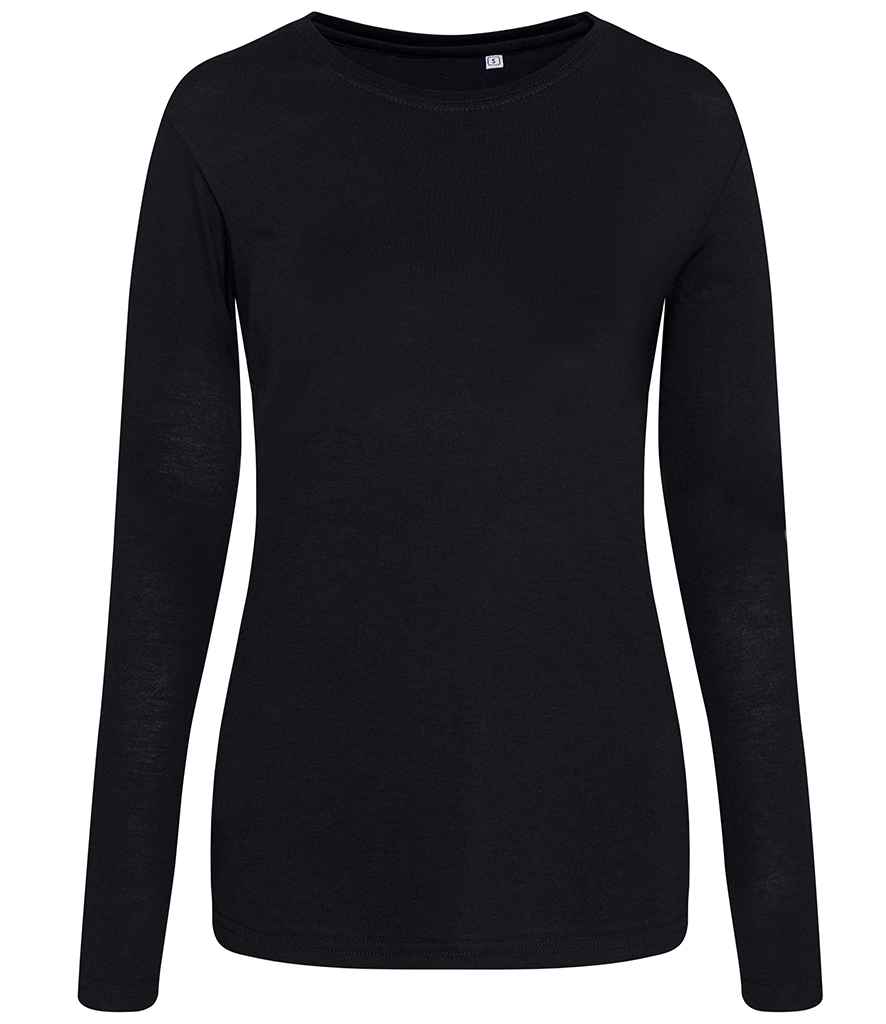 AWDis Ladies Long Sleeve Tri-Blend T-Shirt in by Just Ts — Custom branded clothing by Print Press, featuring premium embroidery produced in our specialist print lab in the UK.